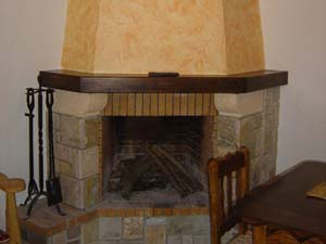 Detalle de la chimenea